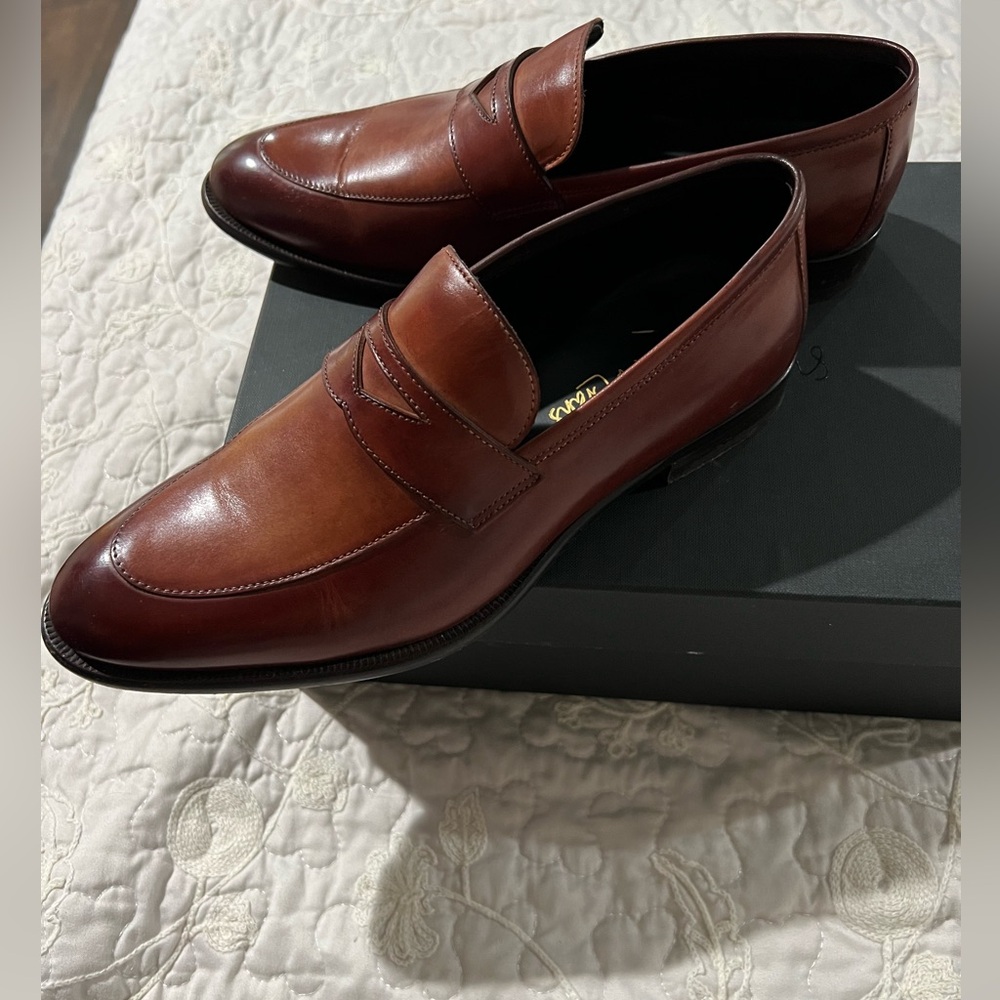 PAUL EVANS STEWART PENNY LOAFER - HAVANA BROWN